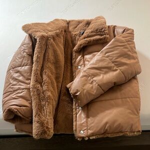 Express tan winter jacket